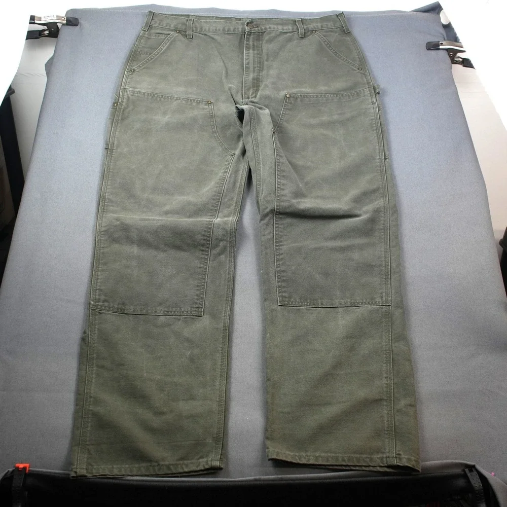 Vintage Carhartt USA B136 Double Knee Work Pants Carpenter Relaxed Actual 40x33